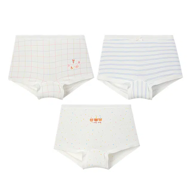 久岁伴 蚕丝抑菌透气印花休闲平角内裤儿童款