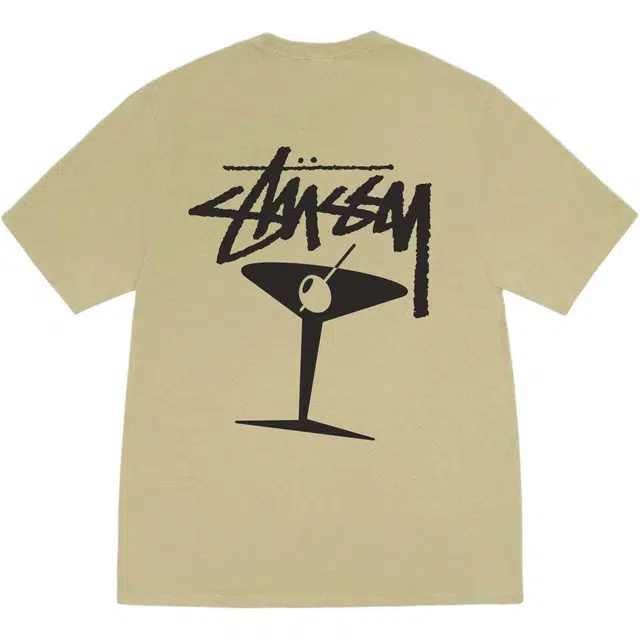 Stussy SS25 MARTINI TEE PIGMENT DYED logoT