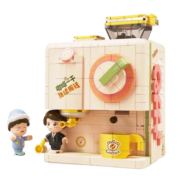 一合鸽 放啡自我咖啡机创意 拼装模型