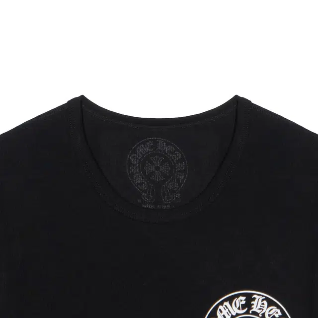 Chrome Hearts SS25 Horseshoe Print Long Sleeve Tee Black