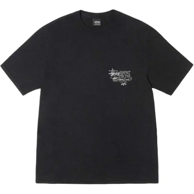Stussy SS25 RESPECT THE POOL TEE PIGMENT DYED logoT