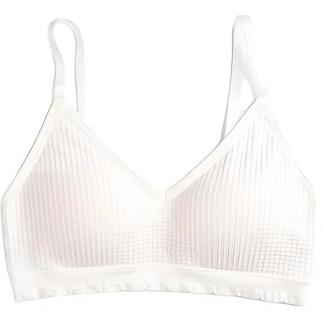 靴下物 薄款无钢圈纯色小胸聚拢文胸 女款