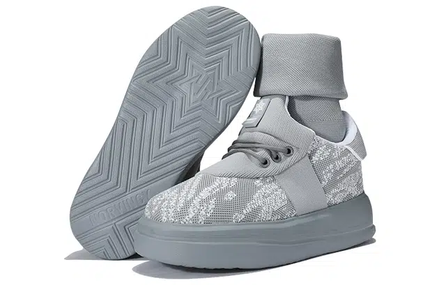 NORVINCY High-Top Platform Sneakers Grey