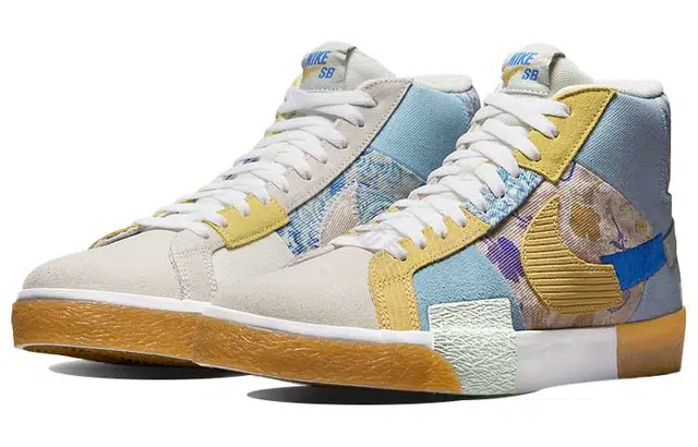 Nike Blazer Mid Light Beige Blue