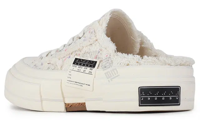 xVESSEL G.O.P. Slip On "White Tweed"