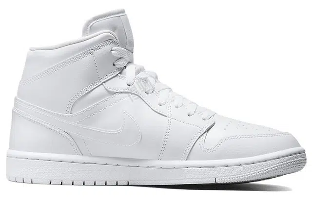 Jordan Air Jordan 1 Mid Triple White