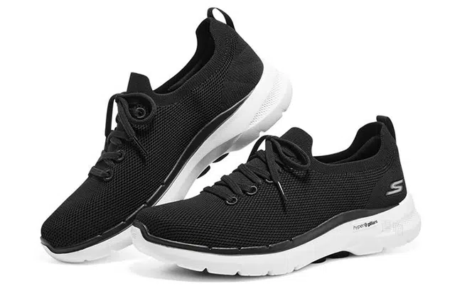 Skechers Go Walk 6 Hyper Burst Black White