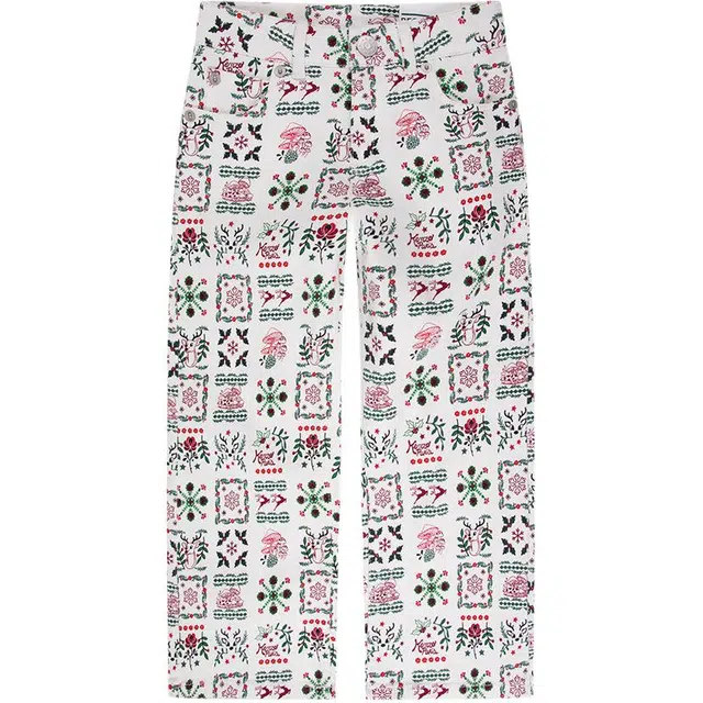KENZO Festive Cotton Trousers