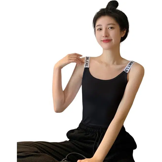 欧迪芬 轻盈时尚无袖舒适百搭修身设计感性感设计甜美紧身显瘦内搭宽松薄款上衣背心 女款