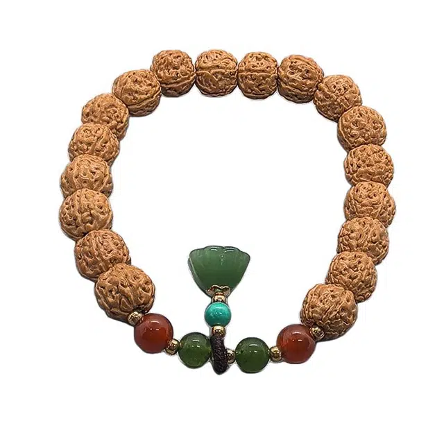 亮尊 新中式招财进宝爆肉文玩盘玩 金刚菩提 手串 女款