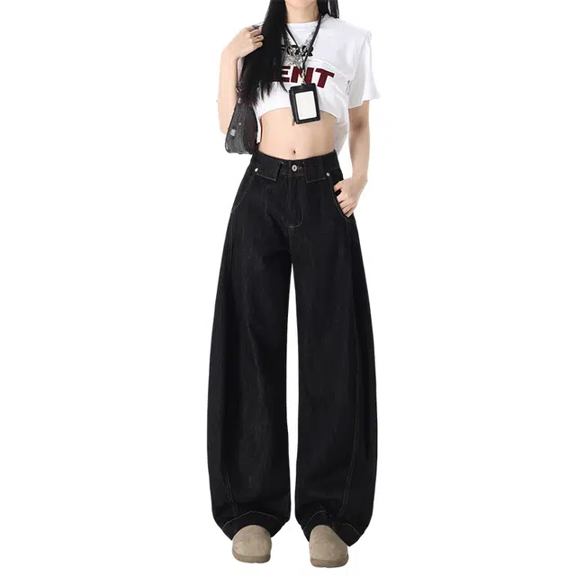玫丝朵 休闲简约舒适百搭牛仔裤 女款