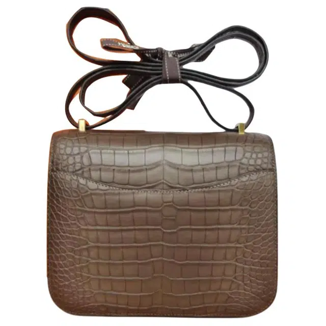 HERMES Constance Mini 19 8C Gris Elephant