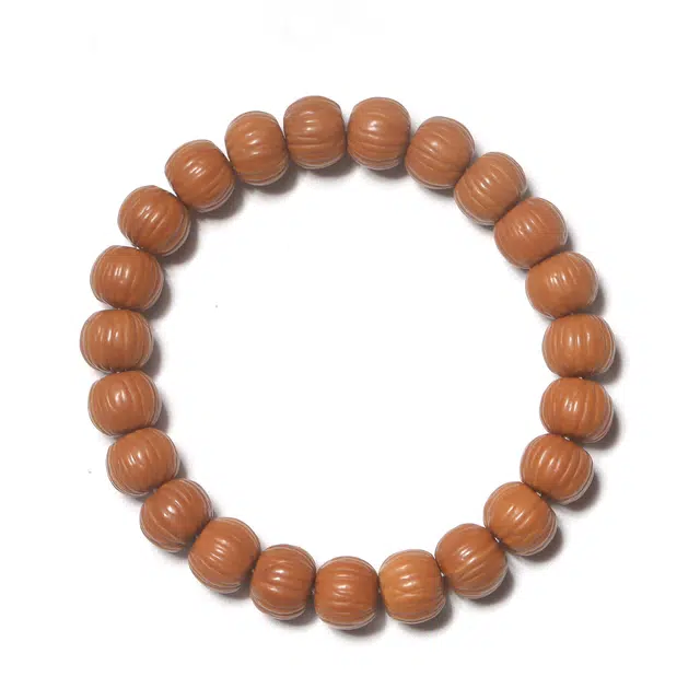 灵晔 新中式国潮机刷原籽精品饱满佛珠手持简约素圈百搭小众招财纳福平安喜乐诸事顺遂手饰文玩 猴头核桃 手串 男女同款情侣款