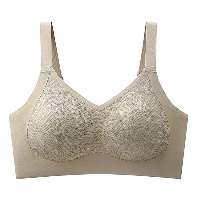 北极绒 大胸显小一体式聚拢上托防下垂薄款透气美背无钢圈文胸 女款