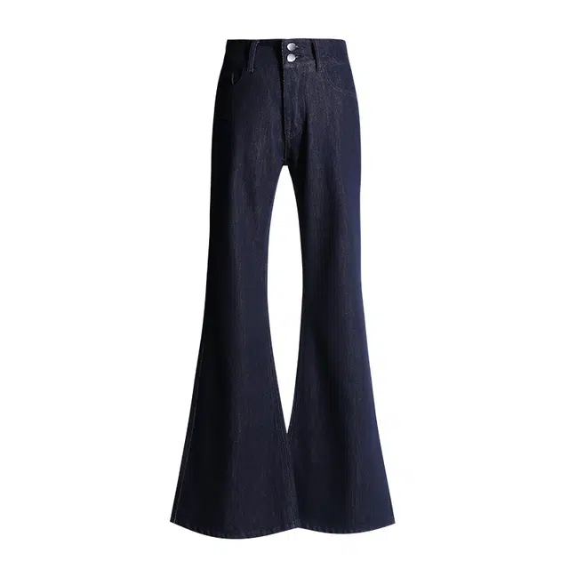 玫丝朵 时髦韩式复古潮流弹力休闲喇叭裤舒适百搭牛仔裤 女款