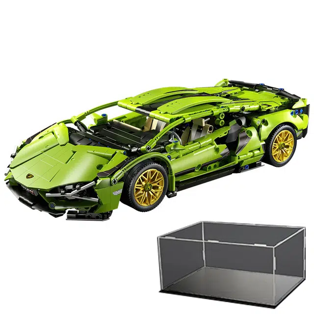 一合鸽 兼容乐高玩具积木车超跑玩具汽车赛车 拼装模型