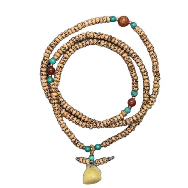 亮尊 老料新中式国潮小众招财进宝文玩 星月菩提 手串 女款