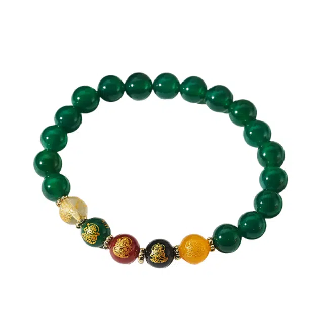 喜钻 新中式国风设计串珠转运珠 精致小众 玛瑙 手串 男女同款情侣款