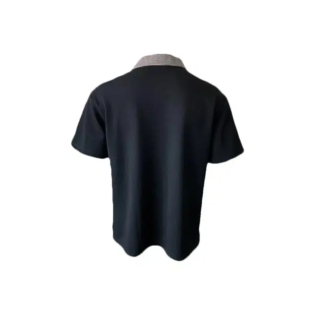 拓菲 夏装时尚千鸟格拼接宽松百搭潮流短袖衬衫 男女同款