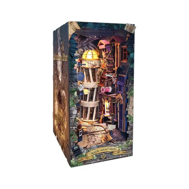 一合鸽 魔法夜巷创意 拼装模型