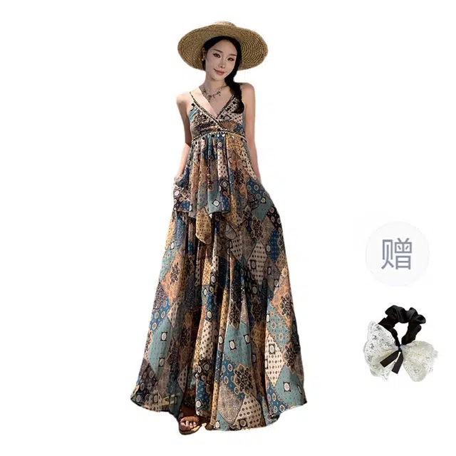 涂诗菲 复古小众高腰舒适裙装套装 女款