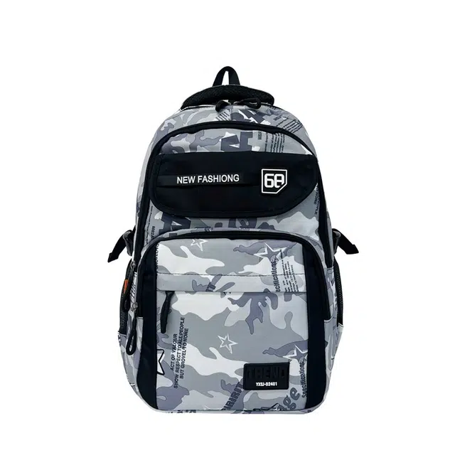 帕克熊 潮酷日常通勤轻便个性时尚 牛津布 双肩包 常规 男女同款情侣款 多色