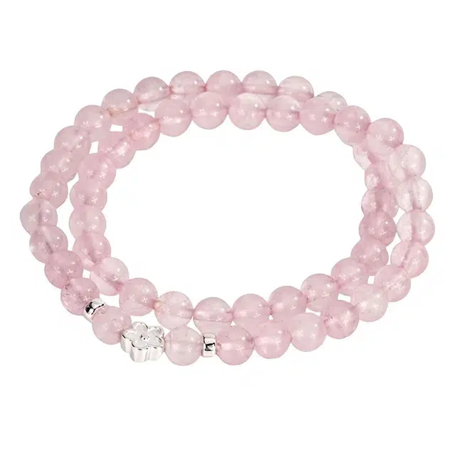 陌阡雪 轻奢甜美招桃花 招正缘 小众设计浪漫温柔显白百搭#好运天然 粉水晶 手串 女款