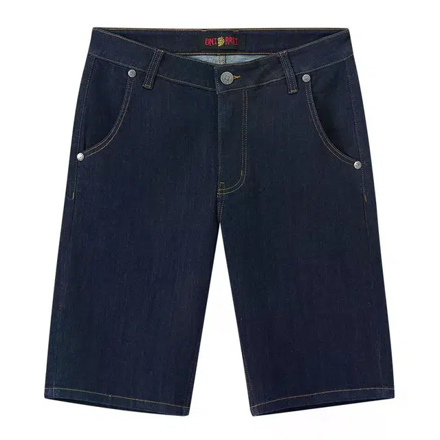 鬼洗 天丝工装大贴袋男式中腰牛仔短裤 男款