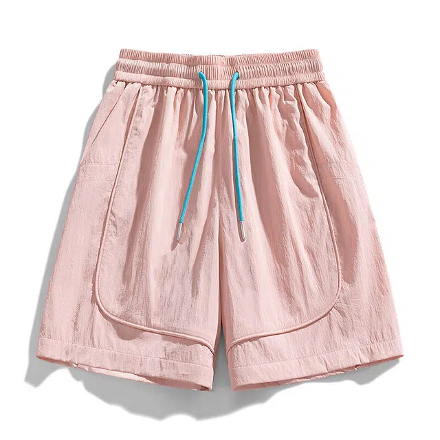 拓菲 冰丝凉感运动男夏季薄款多巴胺速干宽松沙滩五分裤休闲短裤 男女同款