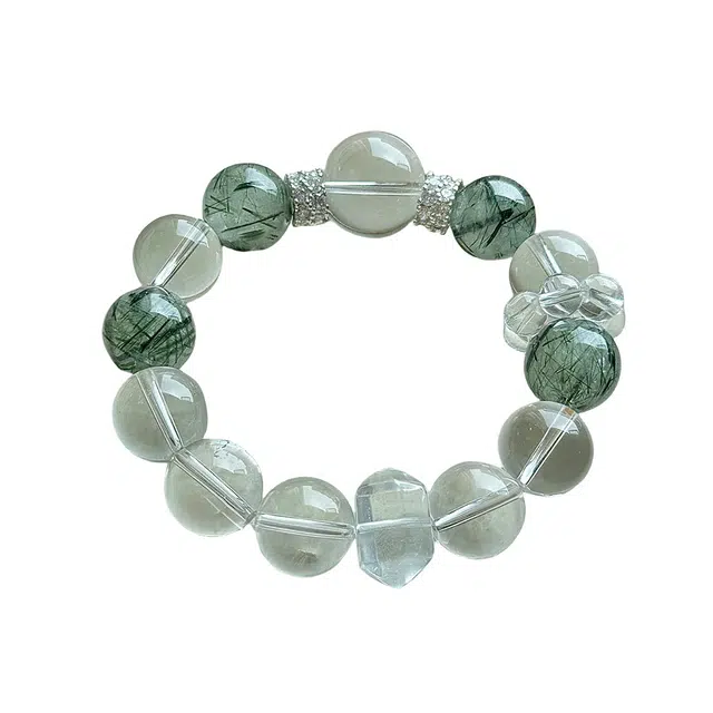 迈奇的礼物 鬼佬财神 招财暴富 转运 守护新中式国潮文艺清新甜美复古小众高级气质优雅百搭高颜值#好运天然 绿幽灵 手串 男女同款情侣款