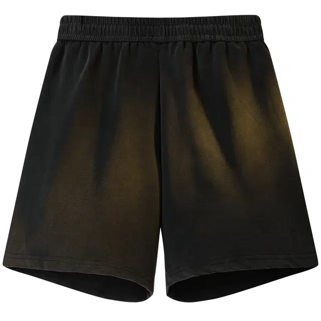 吾皇猫 多巴胺色系学院风美式复古高街基础款简约百搭个性卡通动漫绣标潮流五分裤子宽松直筒大码中腰系带薄款舒适透气休闲短裤 男女同款