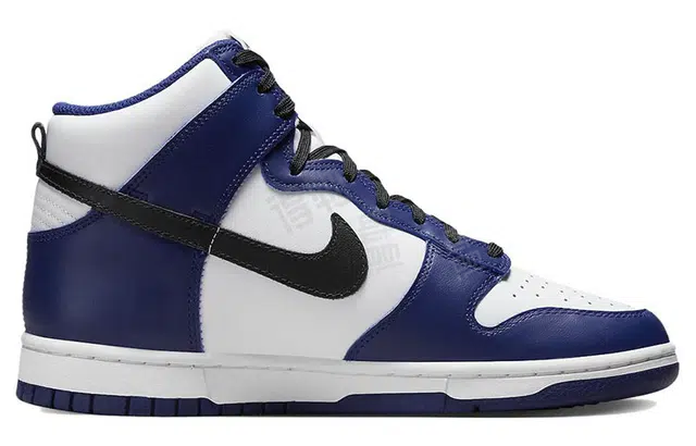 Nike Dunk High Black White Blue