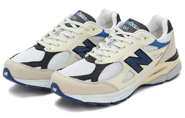 New Balance 990 V3 White Blue
