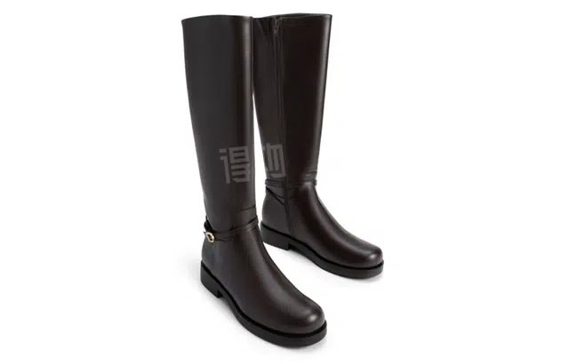 Charles & Keith Retro High Zip Boots Black