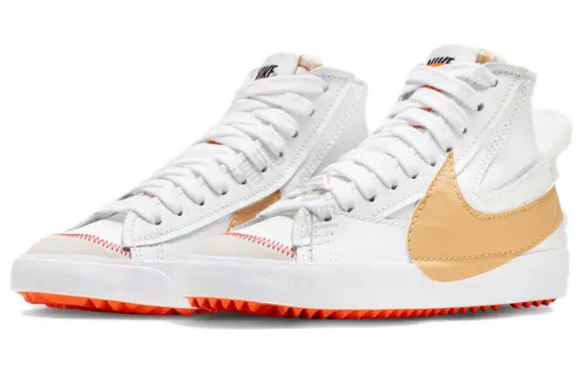 Nike Blazer Mid White Brown Orange