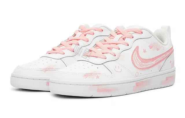 Nike Court Borough Low 2 GS White Pink
