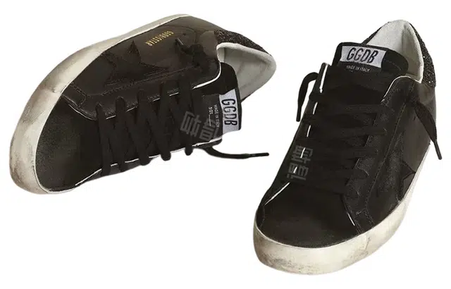 Golden Goose Low Top Sneakers Black Vintage