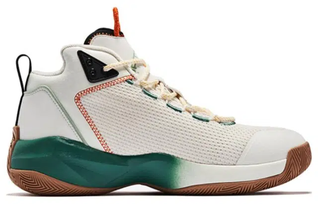 Jordan High-Top Basketball Shoes Grey Green