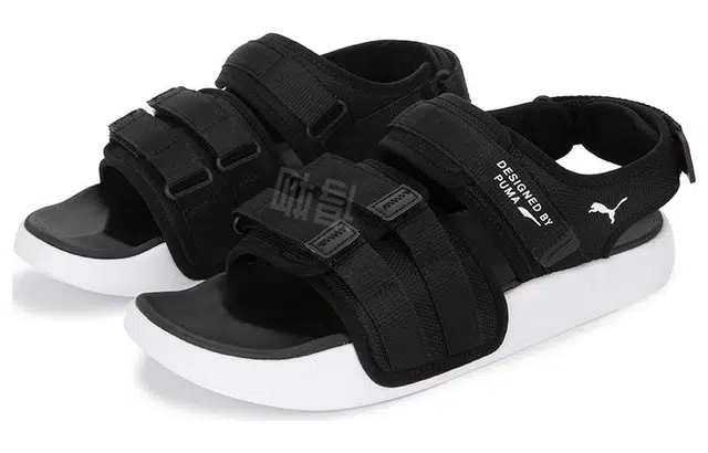 PUMA Leadcat City Sandal Black White