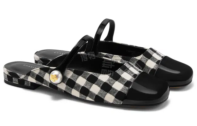 Charles & Keith PU Mules