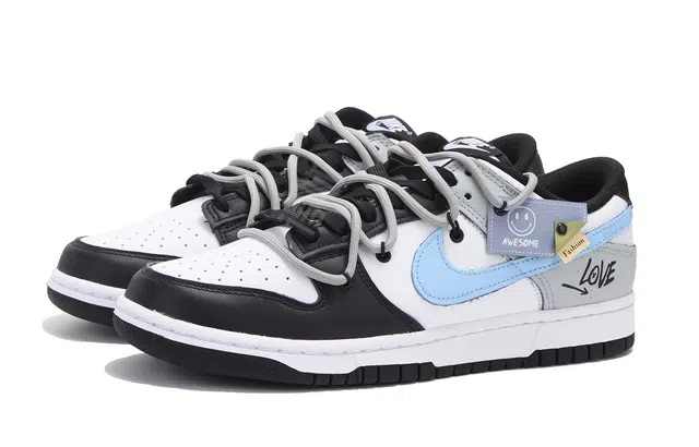 Nike Dunk Low Retro Black Grey Blue