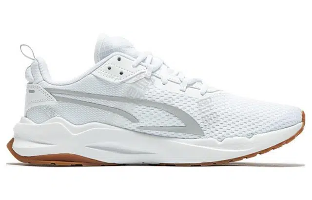 PUMA Running Shoes White Brown