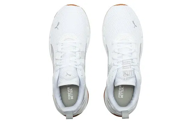 PUMA Running Shoes White Brown