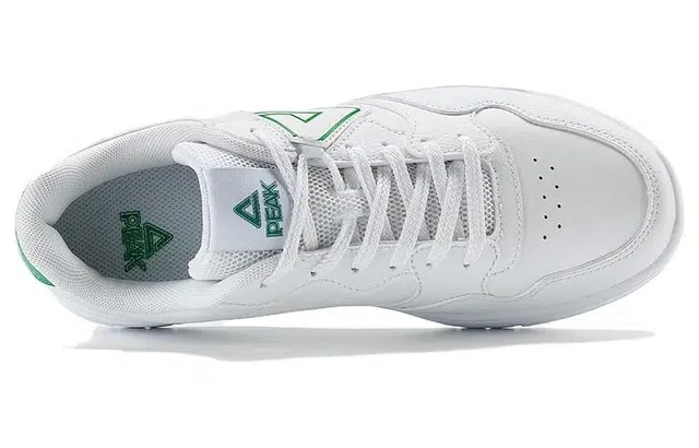 匹克 百搭休闲 防滑耐磨 低帮 板鞋 女款 白绿