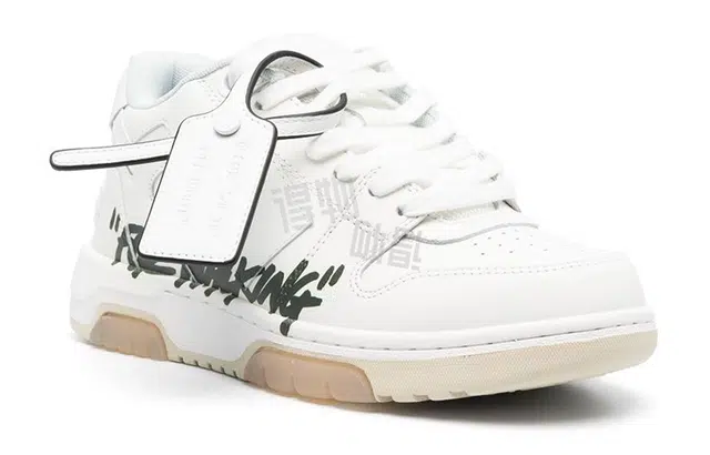 OFF-WHITE Low Top Leather Sneakers White