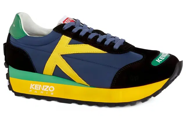 KENZO Nylon Low Top Sneakers Midnight Blue