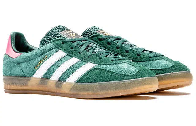 adidas originals Gazelle Indoor leather-trimmed suede