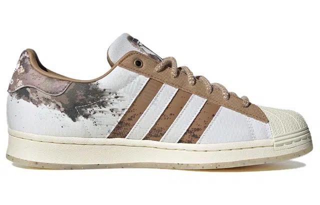 adidas Superstar White Brown
