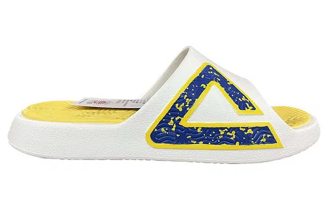 匹克 国创系列 态极拖鞋 鸳鸯配色 潮流休闲出街百搭 缓震软弹防滑耐磨 运动拖鞋 男款 白橙