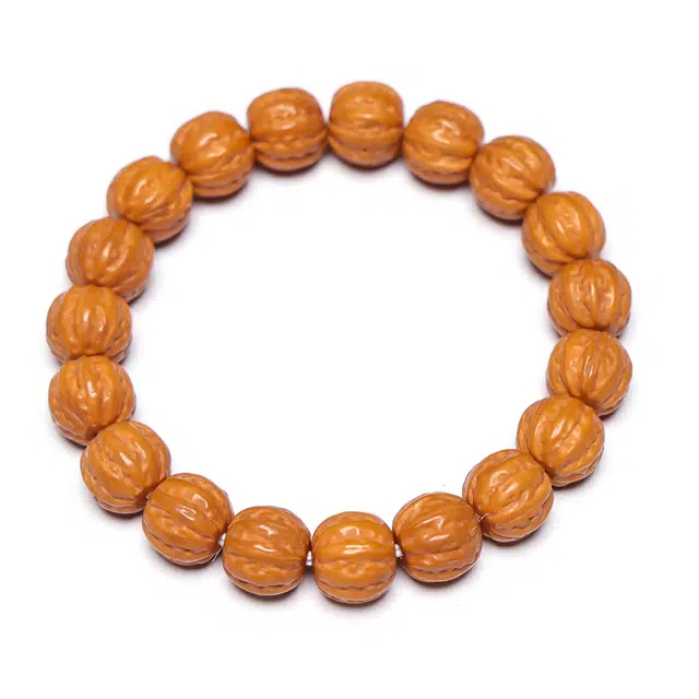 灵晔 新中式国潮盘玩轻奢高级感佛珠简约大气百搭小众设计招财纳福平安喜乐万事如意#好运 猴头核桃 手串 男女同款情侣款